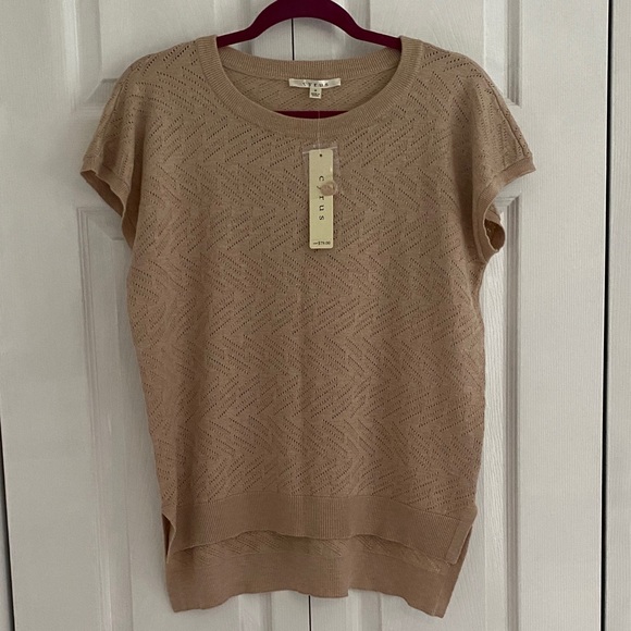 Cyrus Textured Tan Sweater - Picture 4 of 10
